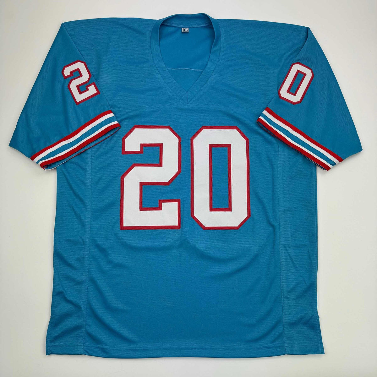 Autographed/Signed Tony Pollard Tennessee Retro Blue Football Jersey Beckett BAS COA