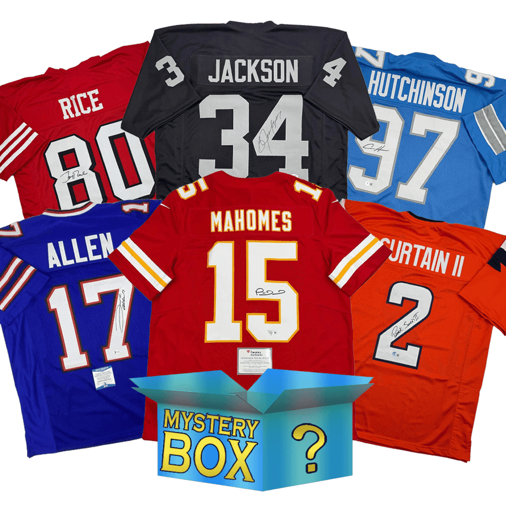 Autographed/Signed Football DIAMOND Series 4 Jersey Mystery Box with PSA JSA or Beckett COA