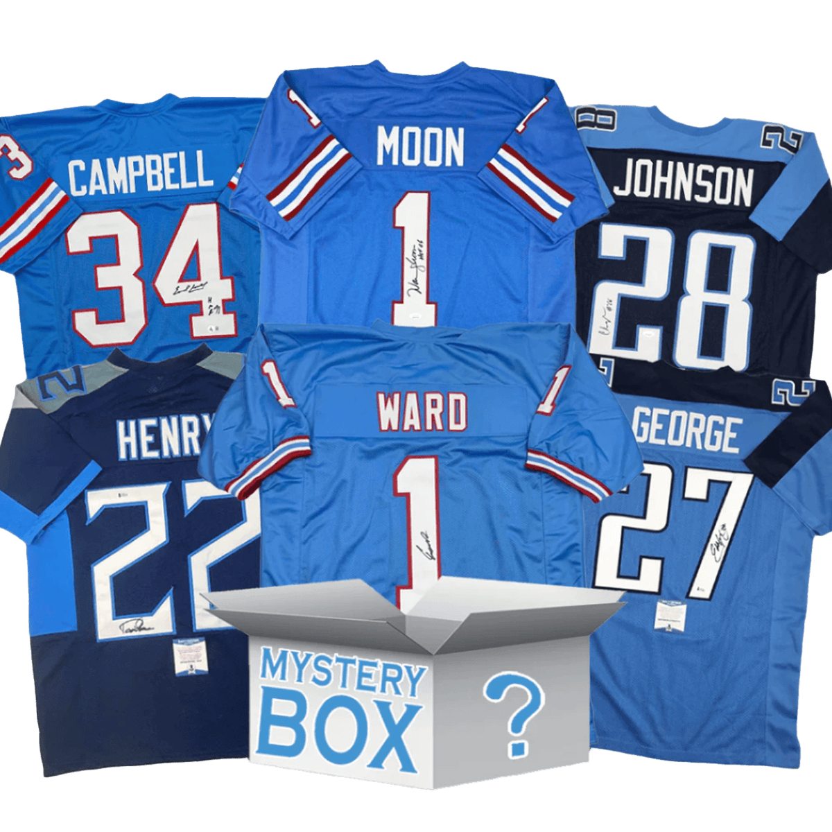 Autographed/Signed Tennessee Football Jersey Mystery Box with PSA JSA or Beckett COA