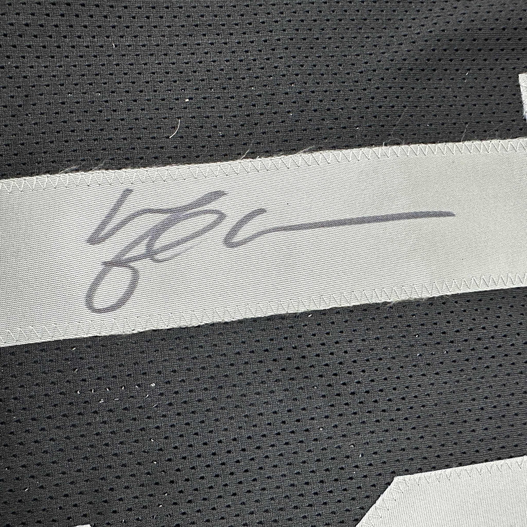 Autographed/Signed Michael Crabtree Oakland Las Vegas Black Football Jersey JSA COA