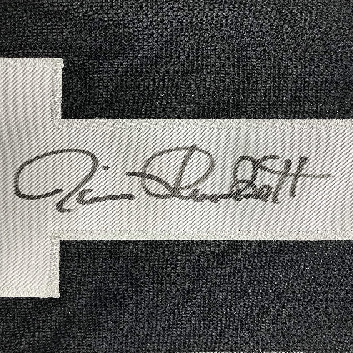 Autographed/Signed Jim Plunkett Oakland Black Football Jersey JSA COA