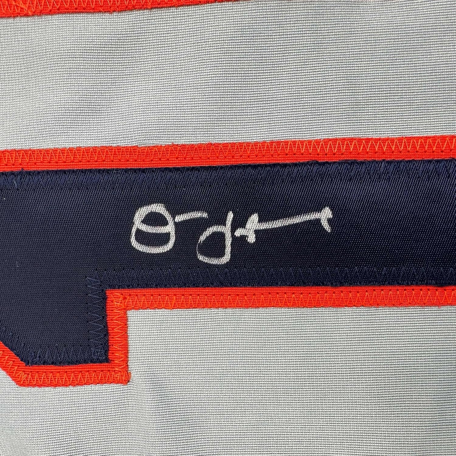 Framed Autographed/Signed Jim Leyland 35x39 Detroit Grey Baseball Jersey JSA COA