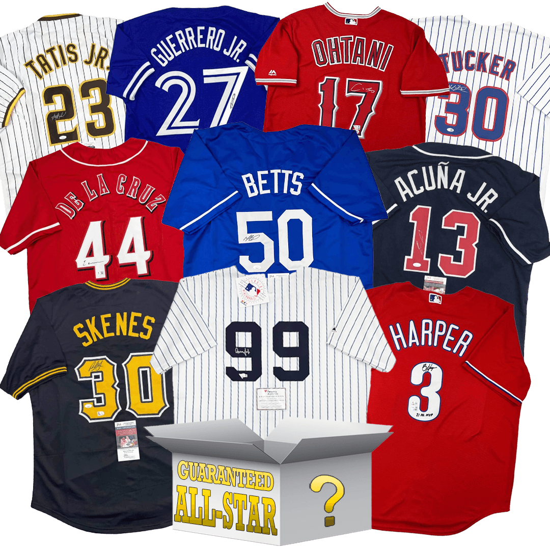 Current All-Stars Autographed/Signed Baseball Jersey Mystery Box with PSA JSA or Beckett COA