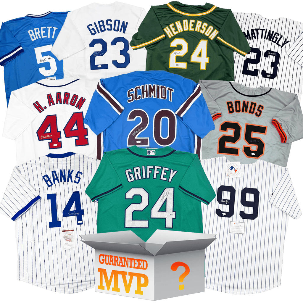 MVPs Autographed/Signed Baseball Jersey Mystery Box with PSA JSA or Beckett COA
