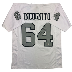 Autographed/Signed Richie Incognito Las Vegas Oakland Color Rush Football Jersey Beckett BAS COA