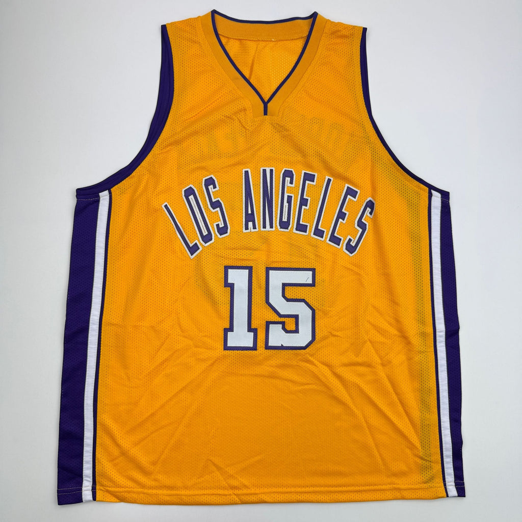 Autographed/Signed Ron Artest Metta World Peace Los Angeles Yellow Basketball Jersey Beckett BAS COA
