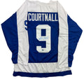 Autographed/Signed Russ Courtnall Toronto Blue Hockey Jersey Beckett BAS COA