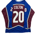 Autographed/Signed Ross Colton Colorado Maroon Hockey Jersey Beckett BAS COA