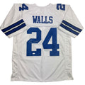 Autographed/Signed Everson Walls Dallas White Football Jersey JSA COA