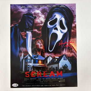 Autographed/Signed Skeet Ulrich Inscribed Billy Scream 1996 11x14 Movie Poster Photo JSA COA