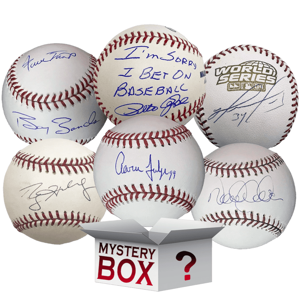 Autographed/Signed Rawlings Official MLB Baseball Mystery Box with PSA JSA or Beckett COA