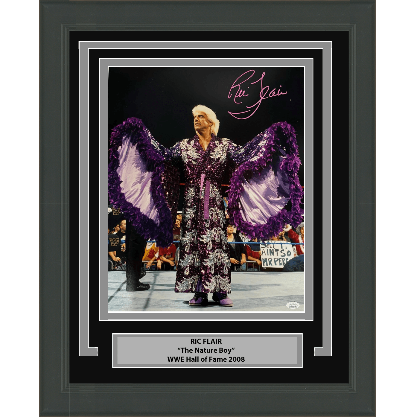 Framed Autographed/Signed Ric Flair Nature Boy 16x20 WWE Wrestling Photo JSA COA #4