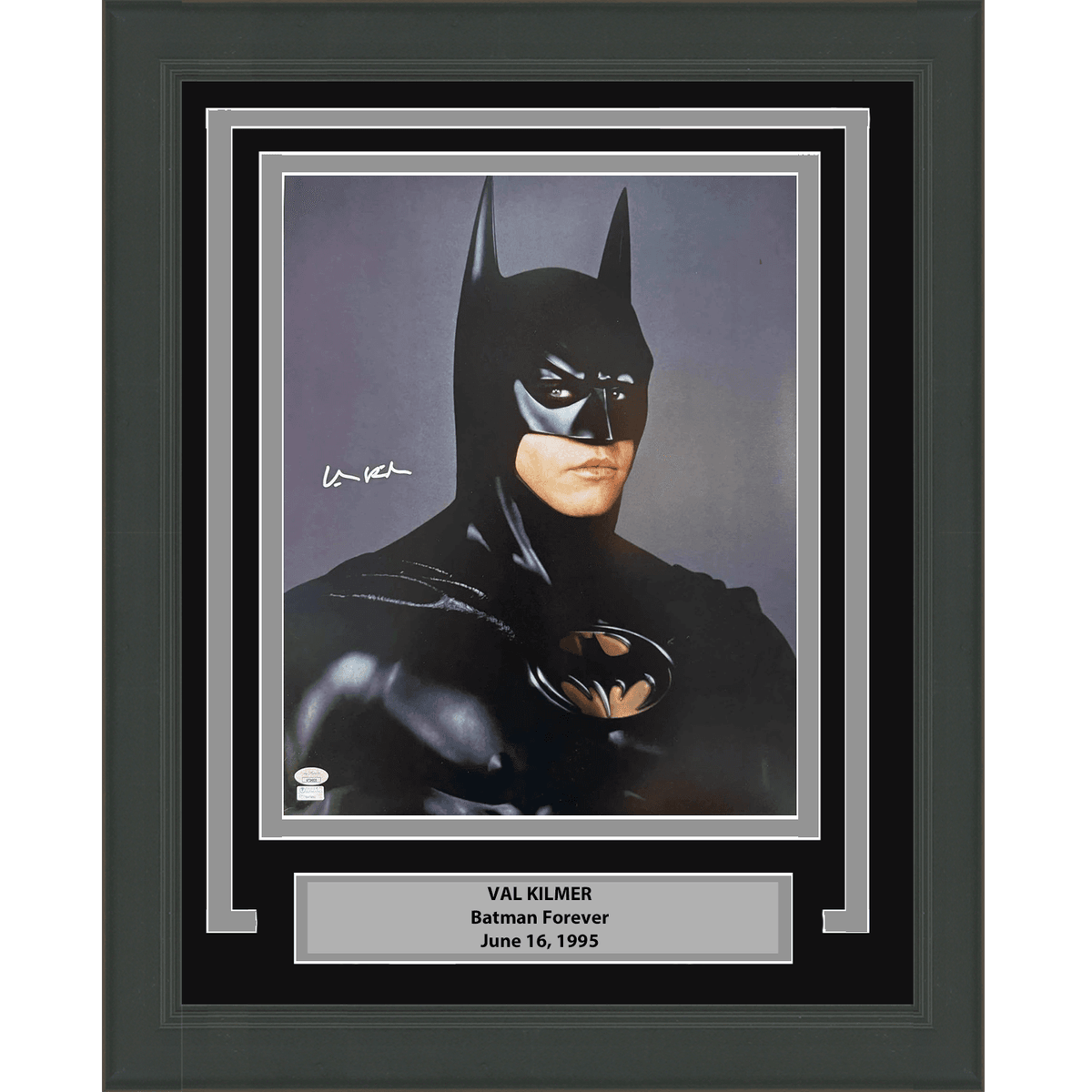 Framed Autographed/Signed Val Kilmer Batman Forever Movie 16x20 Photo JSA COA