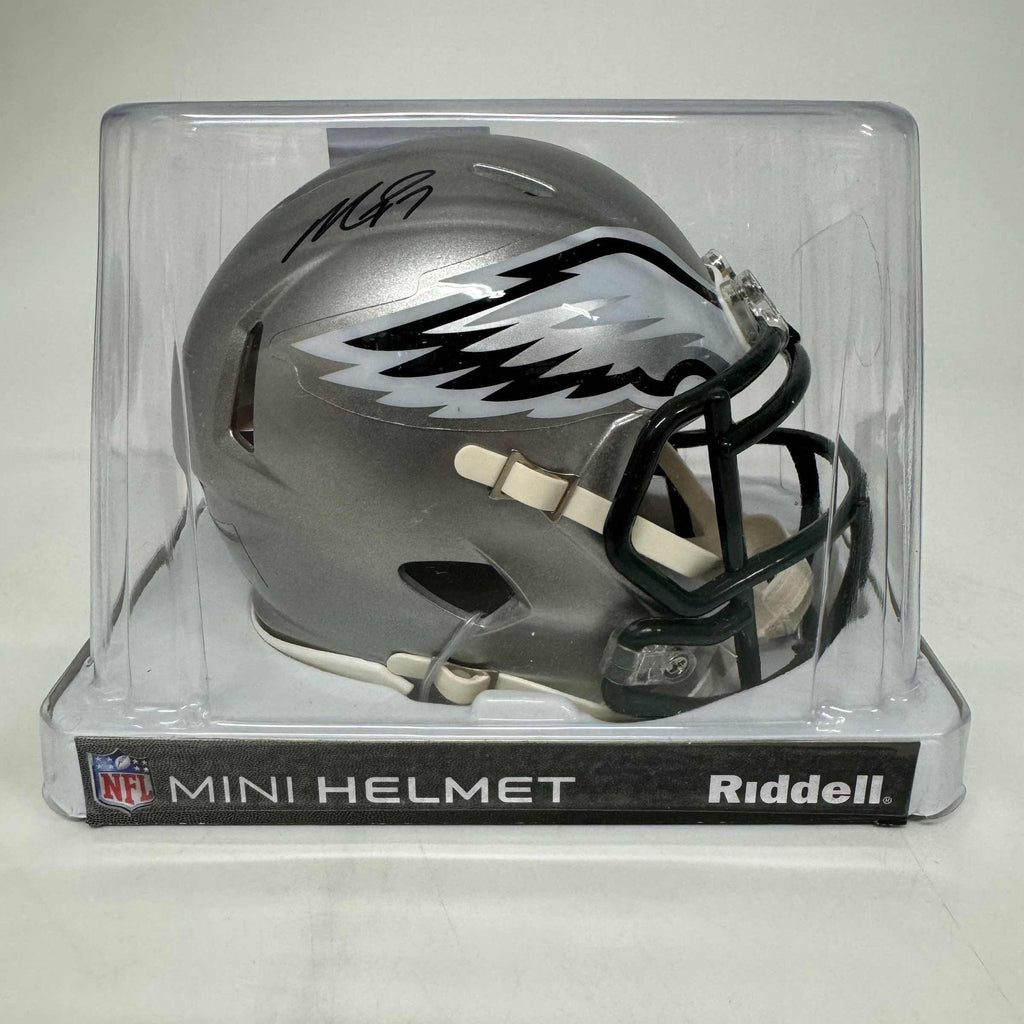 Autographed/Signed Michael Mike Vick Philadelphia Eagles Flash Mini Football Helmet JSA COA