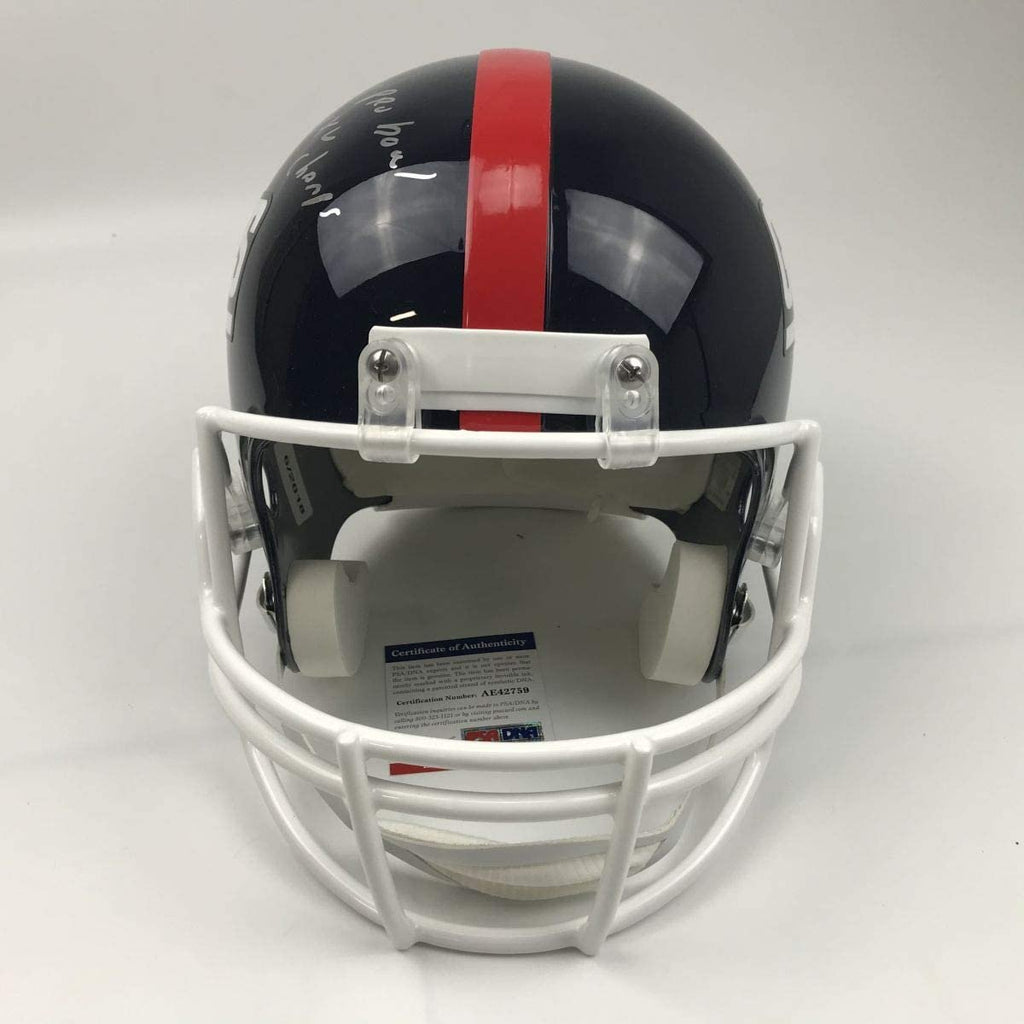 Autographed/Signed Rodney Hampton Inscribed New York Giants Full Size FS F/S Replica Football Helmet PSA/DNA COA