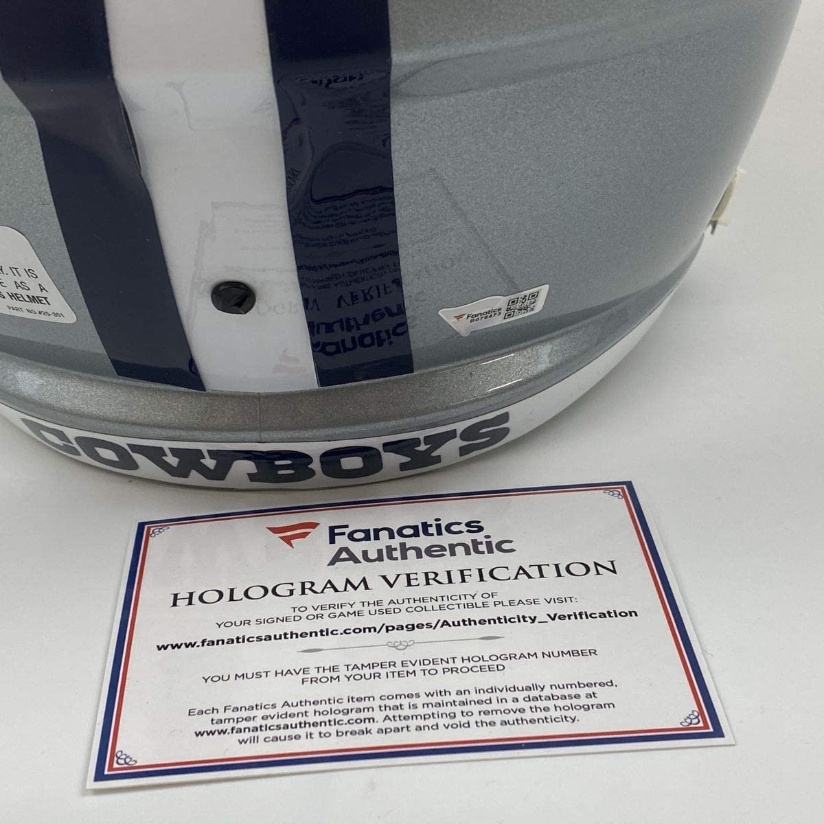 Autographed/Signed CeeDee Lamb Dallas Cowboys Full Size FS F/S Replica Football Helmet Fanatics COA