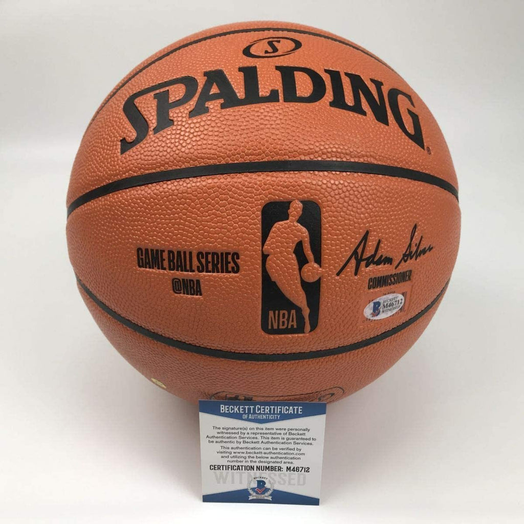 Autographed/Signed Shaquille Shaq O'Neal Los Angeles LA Lakers Full Size F/S Spalding Basketball Beckett BAS COA