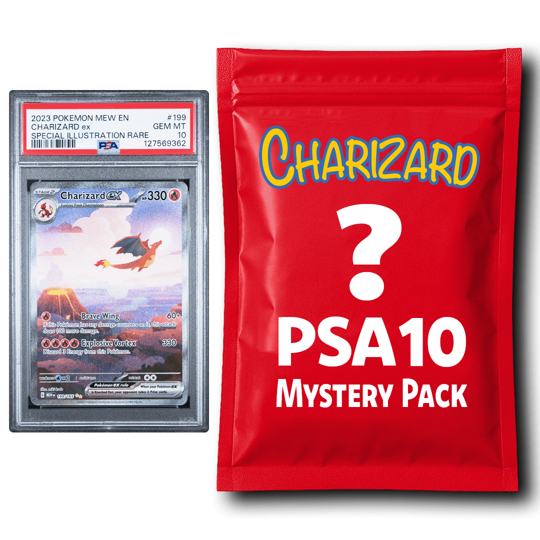 Charizard PSA 10 Graded PKM Card Mystery Pack Trading Card Game
