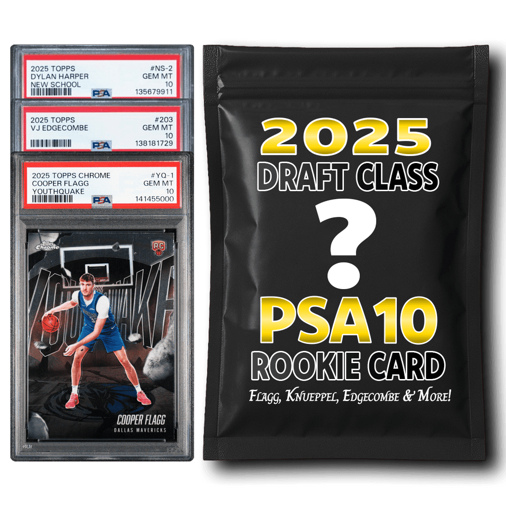 PSA 10 Graded 2025 NBA Draft Class Rookie Basketball Card Mystery Pack (Flagg, Knueppel, Edgecombe & More!)