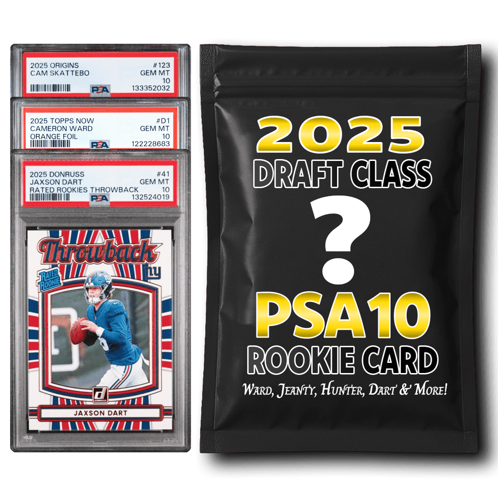 PSA 10 Graded 2025 NFL Football Rookie Card Mystery Box (Ward, Hunter, Jeanty, Dart & More!