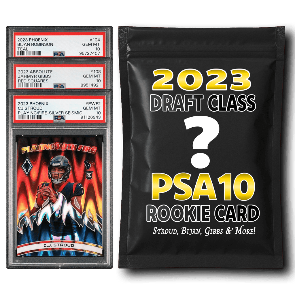 PSA 10 Graded 2023 NFL Rookie Card Mystery Pack (Bijan, Gibbs, Njigba & More!)