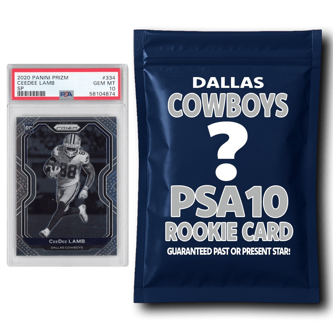 Dallas Cowboys PSA 10 Graded Rookie Card Mystery Pack