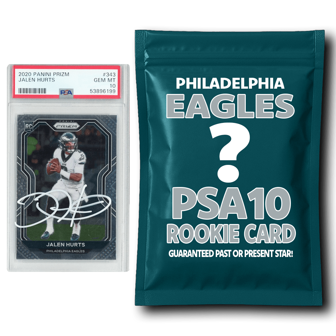 Philadelphia Eagles PSA 10 Graded Rookie Card Mystery Pack
