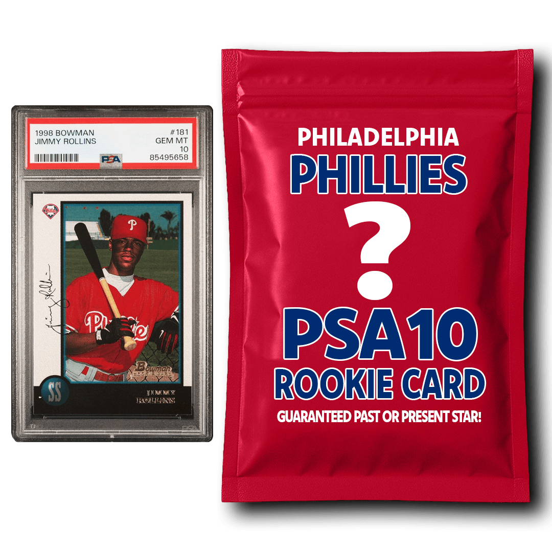 Philadelphia Phillies PSA 10 Graded Rookie Card Mystery Pack