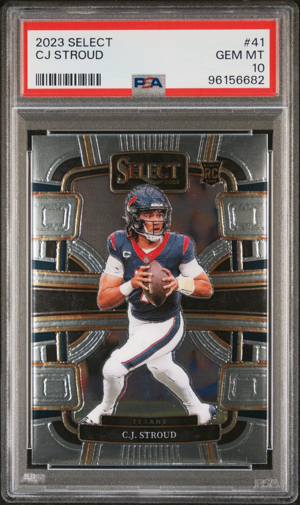 Graded 2023 Panini Select CJ Stroud #41 Rookie RC Football Card PSA 10 Gem Mint