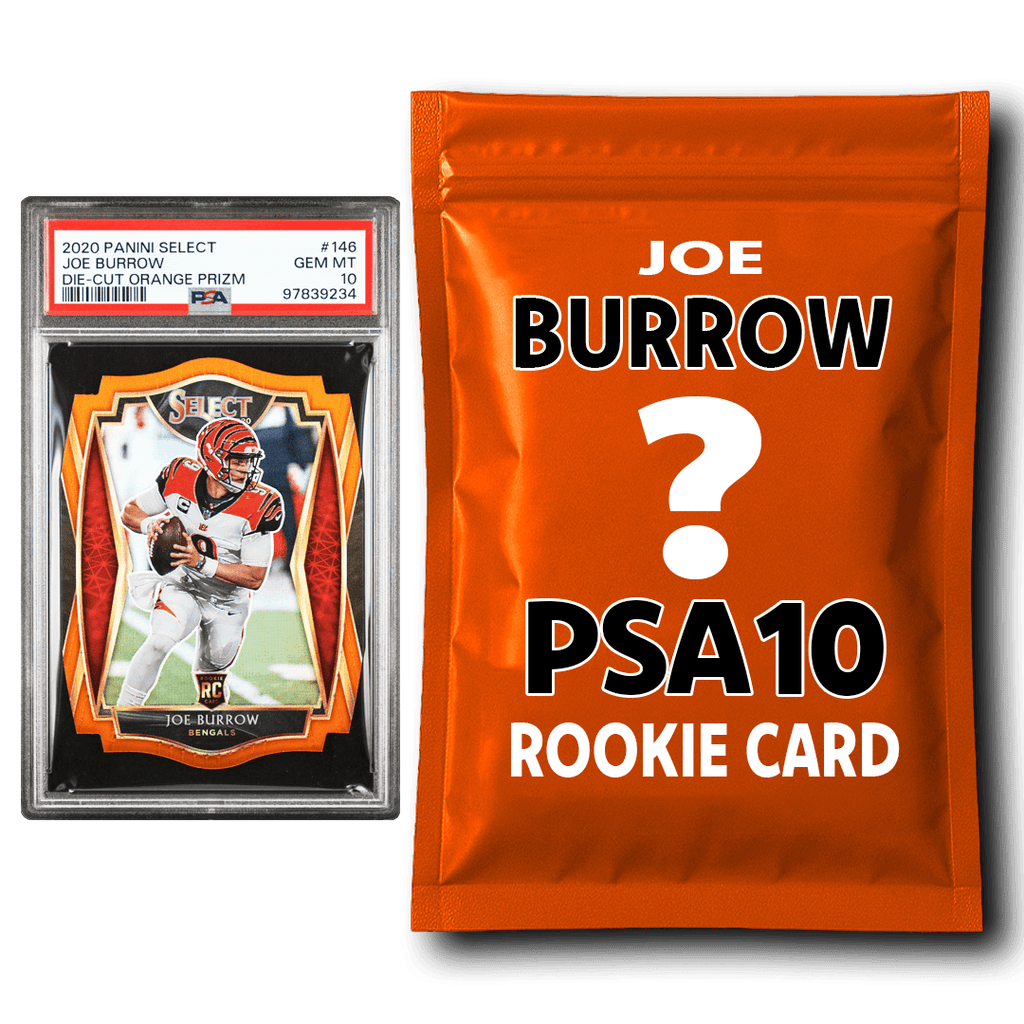 Joe Burrow PSA 10 Graded Rookie Football Card Mystery Pack