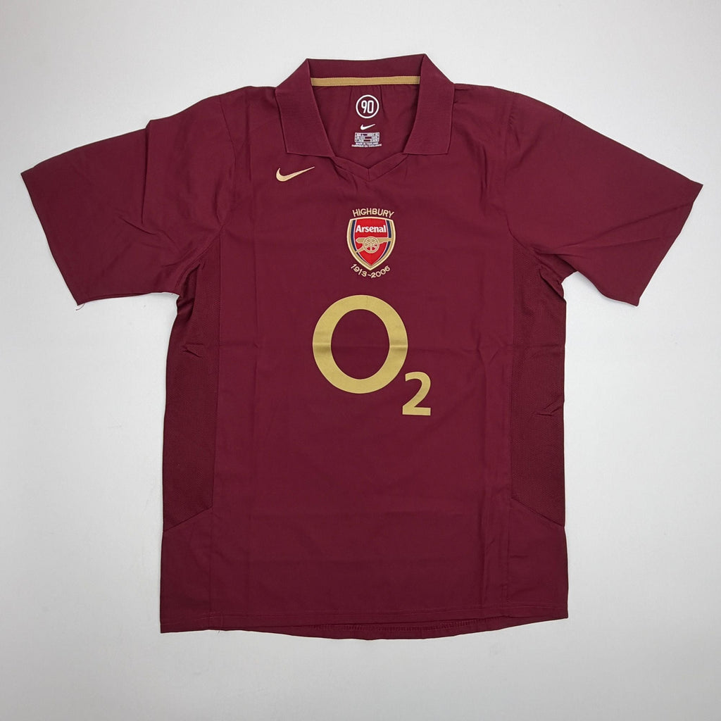 Autographed/Signed Thierry Henry Arsenal Red Soccer Jersey Beckett BAS COA
