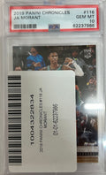 Graded 2019-20 Panini Chronicles Ja Morant #116 Young Dolph Rookie RC Basketball Card PSA 10 Gem Mint