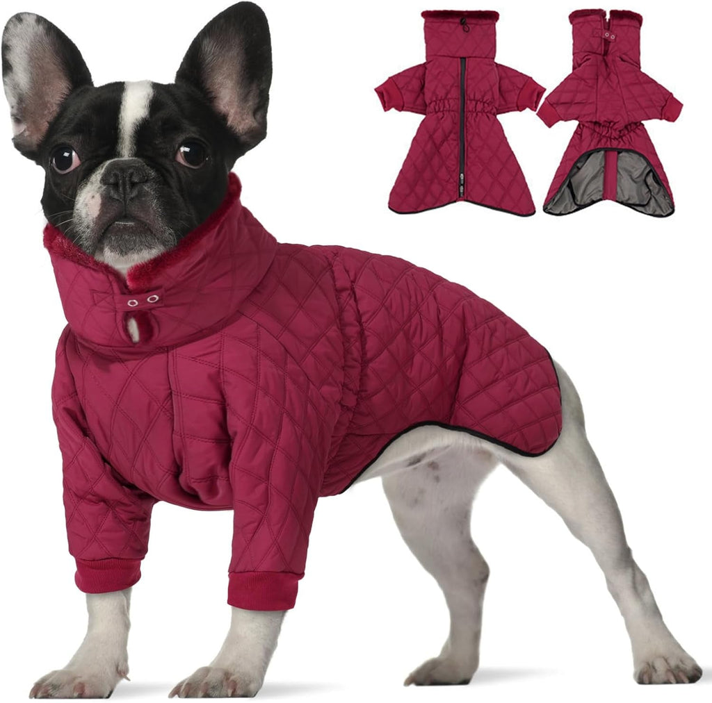 Waterproof Fleece-Lined Dog Snow Jacket, S–3XL