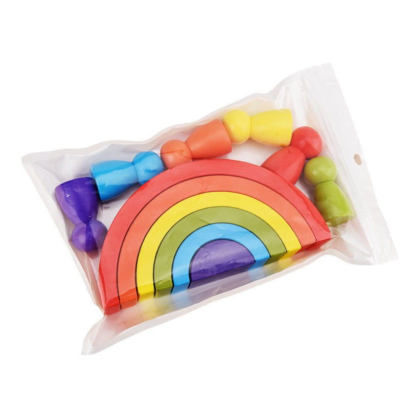Rainbow Wooden Arch Blocks