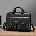 Mens Business Large-Capacity ShoulderCrossbody Simple Briefcase