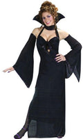 Dark Venus Sexy Adult Black Halter Gown Costume Dress S/M