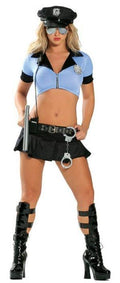8 Piece Sexy Police Officer Adult Costume Medium/Large