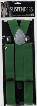 Men's Adult Green Suspenders Costume Accessory
