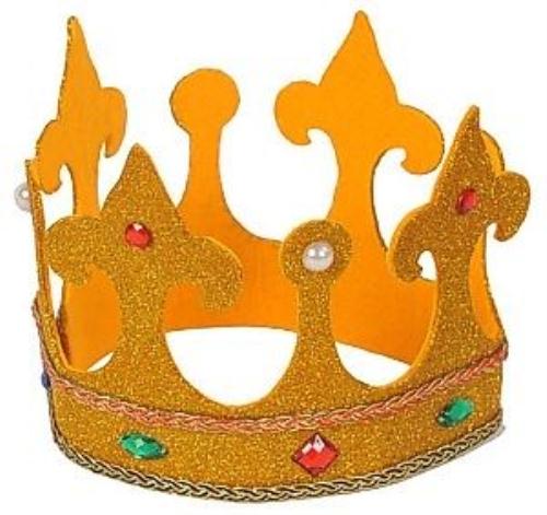Gold Fabric King Crown