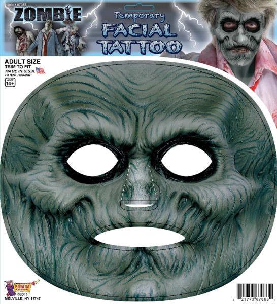 Zombie Temporary Facial Tattoo