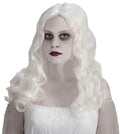 Womens Spirited Ghost Wig Long White Wavy Wig