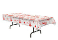 Beistle Bloody Handprints and Blood Splatter Tablecover Halloween Decoration