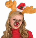 Rudolph the Reindeer Nose on Elastic Band Christmas Costume Accessory