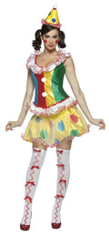 Ruffles the Party Clown Ladies Sassy Adult Costume