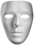 Blank White Male Adult Plastic Mask