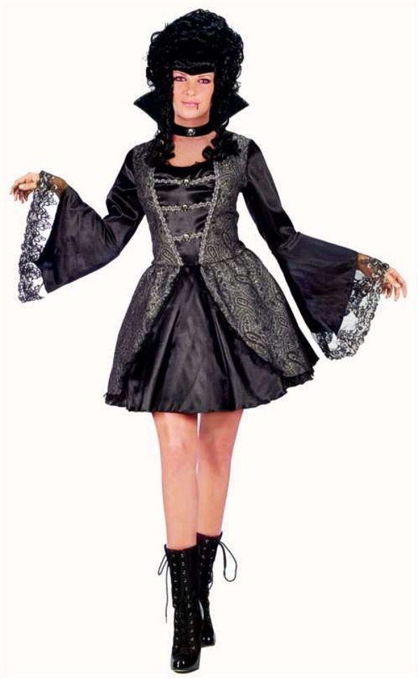 Vampira Adult Costume Gothic Marie Antoinette S/M 2-8