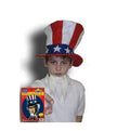 Uncle Sam Instant Disguise Hat and Beard 4th of July Patriotic Costume Kit