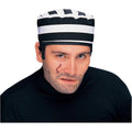 Prisoner Convict Jailbird Black and White Hat