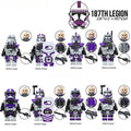 187th Legion Clone Troopers Set of 8 | LEGO Star Wars Minifigures Compatible Custom Toys