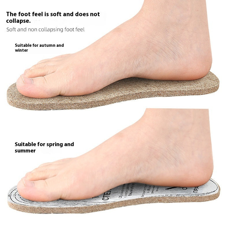 Cartoon Wool Carpet Insole Thick Warm Shock Absorption